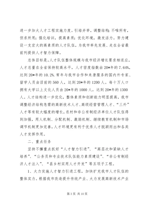 人才工程的指导意见.docx