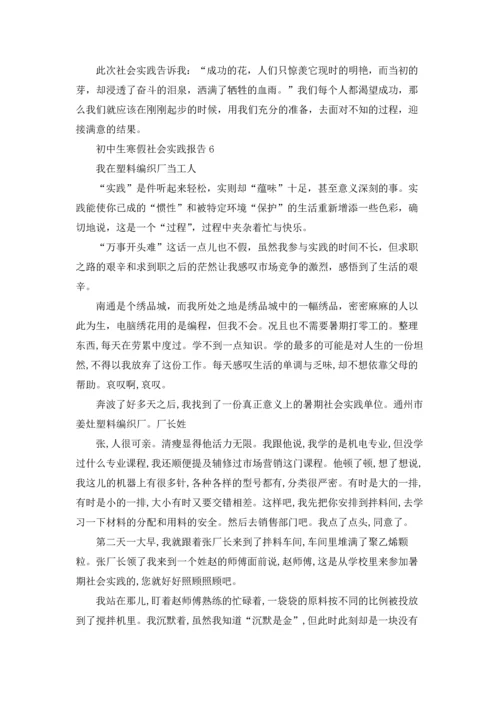 初中生寒假社会实践报告(10篇).docx