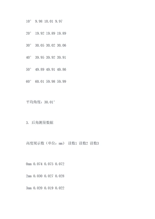 车刀的几何测量实验报告