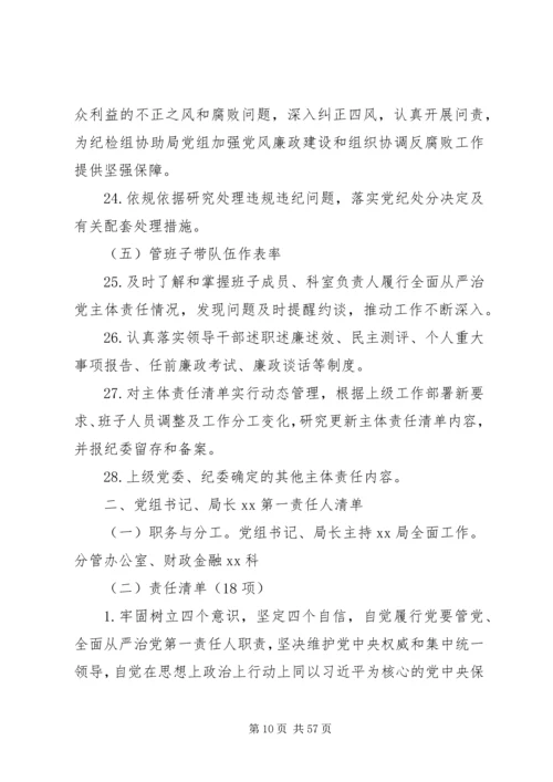 全面从严治党责任清单3篇.docx