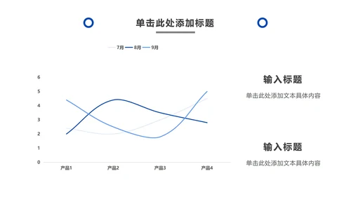极简几何蓝色商务PPT模板