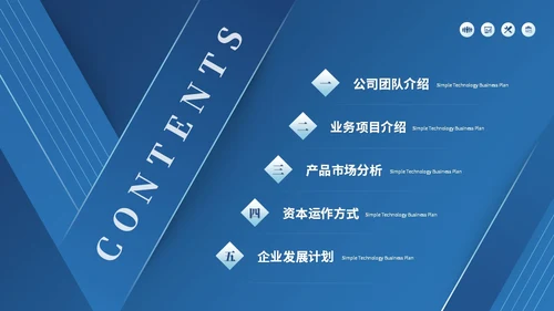 简约科技项目招商商业计划书产品介绍企业宣传ppt模板