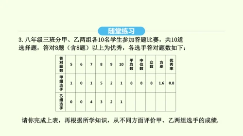 20.3课题学习 体质健康测试中的数据分析课件（共21张PPT） 2025年春人教版数学八年级下册