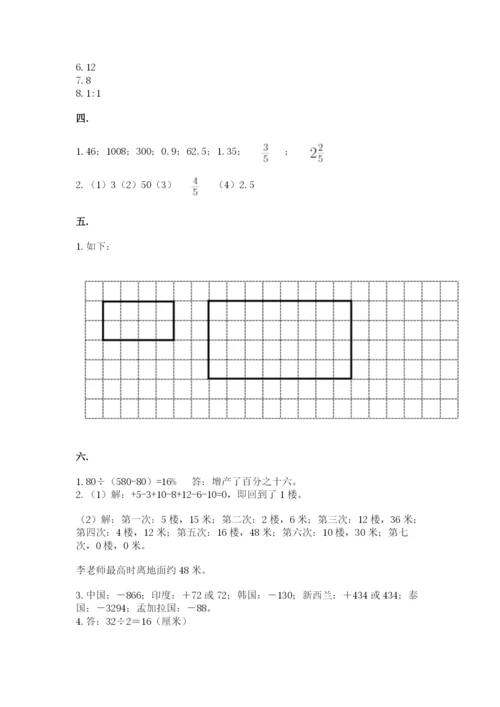 小学六年级升初中模拟试卷附答案（实用）.docx