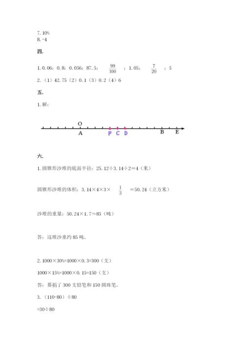 辽宁省【小升初】小升初数学试卷【预热题】.docx