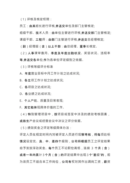 公司规章制度范本