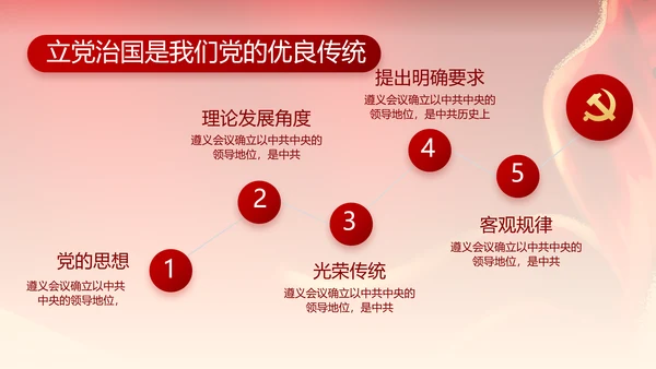红色喜庆青春向党动态PPT模板