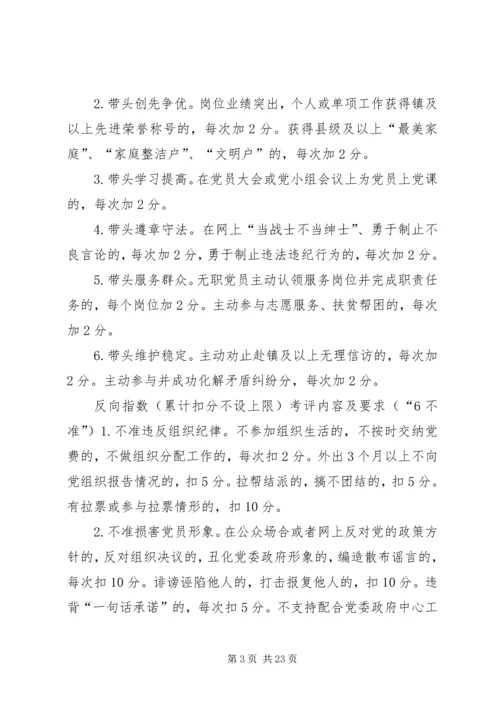 对党员先锋指数考核的看法.docx