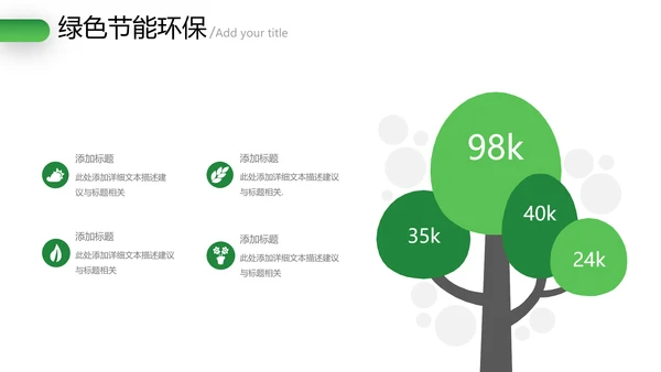 绿色环保2021年节能宣传周绿绿化构建生态文明城市PPT模板