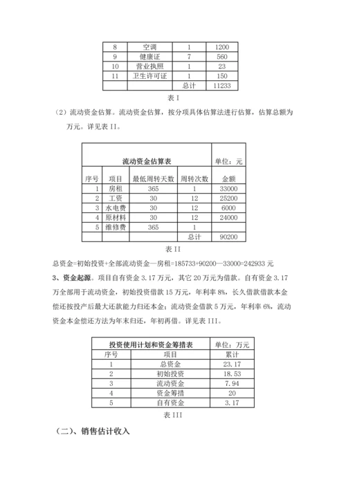 奶茶店创业专项计划书.docx