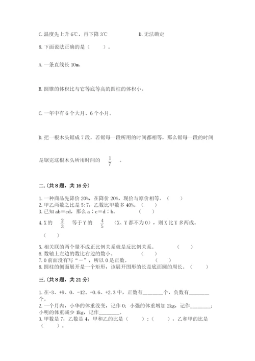 北师大版数学小升初模拟试卷（网校专用）.docx