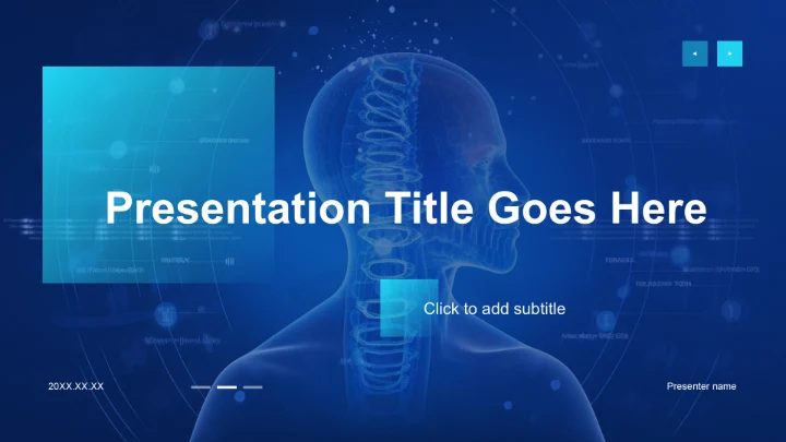 蓝色科技风IT互联人工智能应用介绍PPT主题