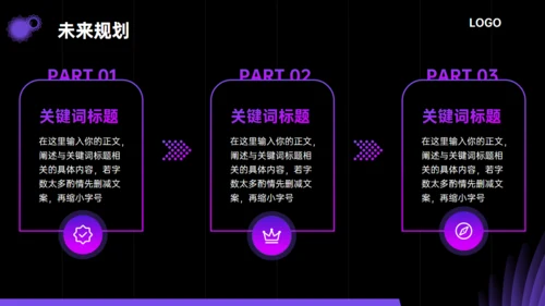 梦幻紫罗兰年中总结通用PPT模板