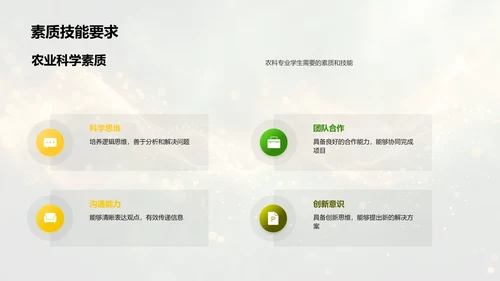 农业科学职业规划PPT模板