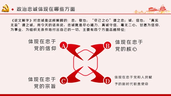 以政治忠诚坚定维护核心对党忠诚党课ppt模板