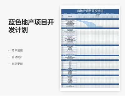 蓝色地产项目开发计划
