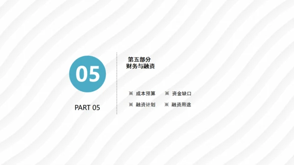 马上行动创业融资路演计划书通用PPT模板