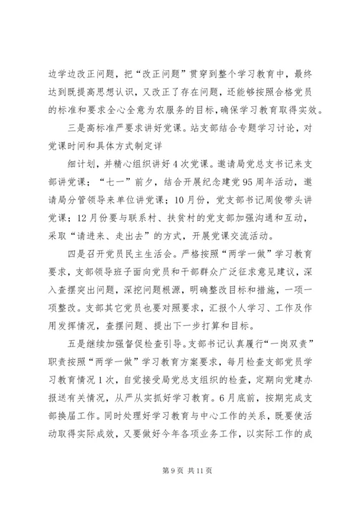 社区党支部“两学一做”学习教育典型材料.docx