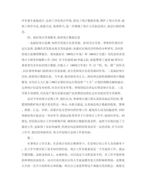 精编之统计局的个人统计工作总结范文.docx