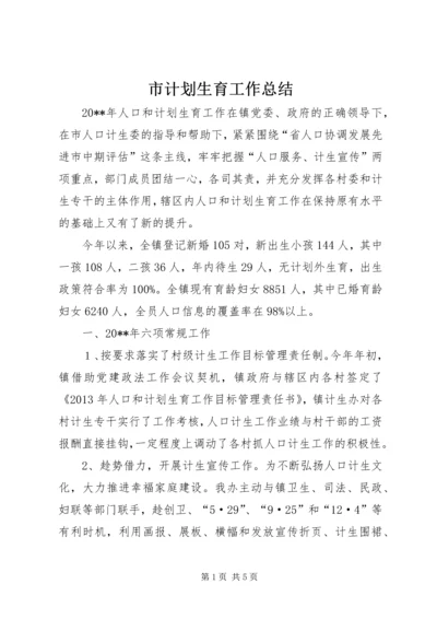 市计划生育工作总结.docx