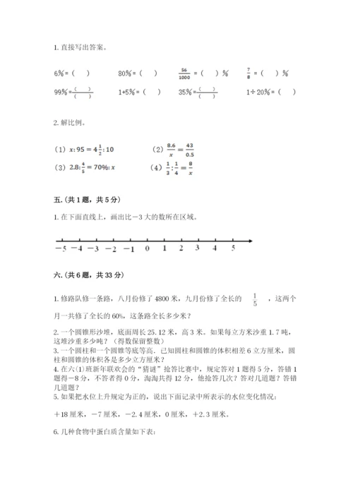 苏教版数学小升初模拟试卷推荐.docx