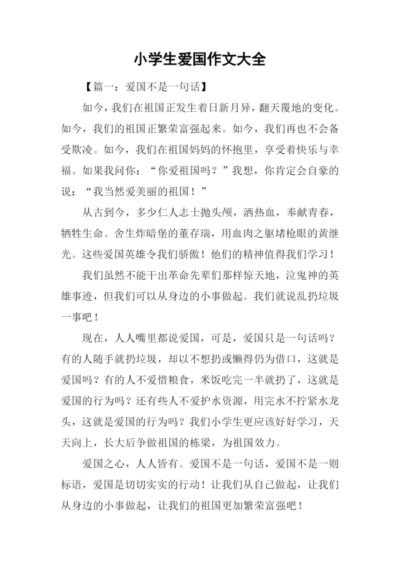 小学生爱国作文大全.docx