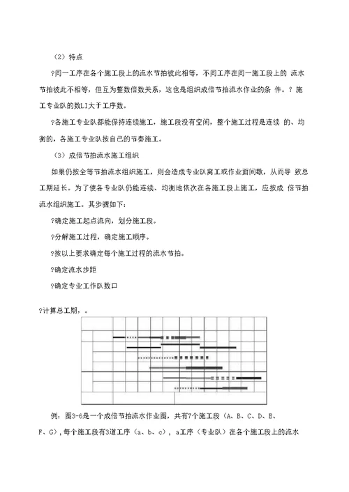 流水施工组织方法