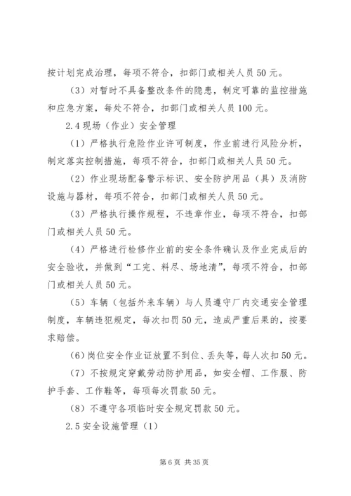 年度安全生产目标的实施计划和考核办法.docx