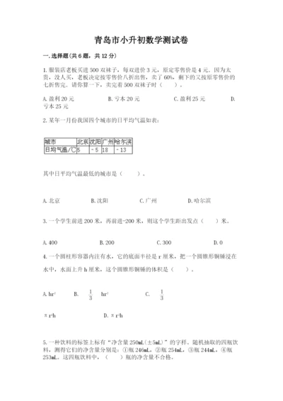 青岛市小升初数学测试卷1套.docx