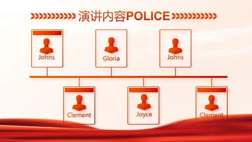红色大气公安警察禁毒宣传动态PPT