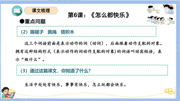 统编版一年级语文下册单元复习第三单元（复习课件）