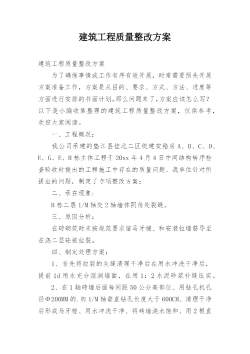 建筑工程质量整改方案.docx