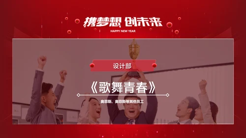 红色科技风高端地产年会