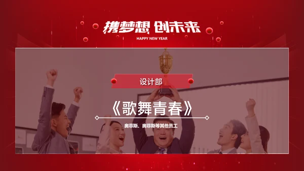 红色科技风高端地产年会