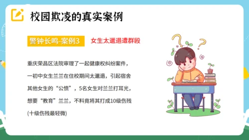 反对校园暴力主题教育 通用PPT模板