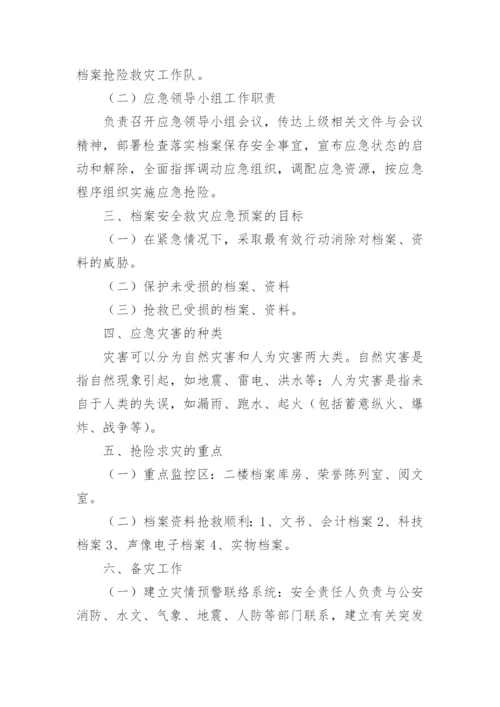 档案安全管理应急预案.docx