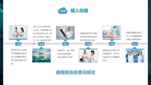 医疗系统汇报通用PPT免费模版