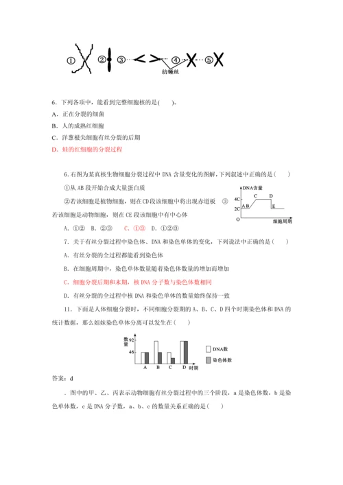 细胞增殖练习题.docx