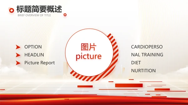 红色项目进度汇报介绍工作总结汇报PPT