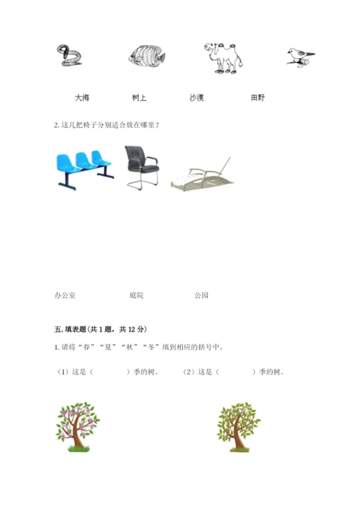 教科版小学二年级上册科学期末测试卷【综合题】.docx