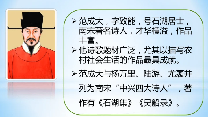 统编版四年级下册语文同步备课系列四时田园杂兴（其二十五）(教学课件)