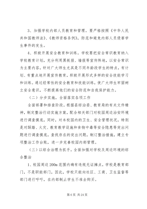 车田中心校校园周边环境整治方案.docx