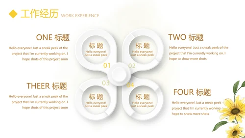 文艺小清新自我介绍个人简历动态PPT模板