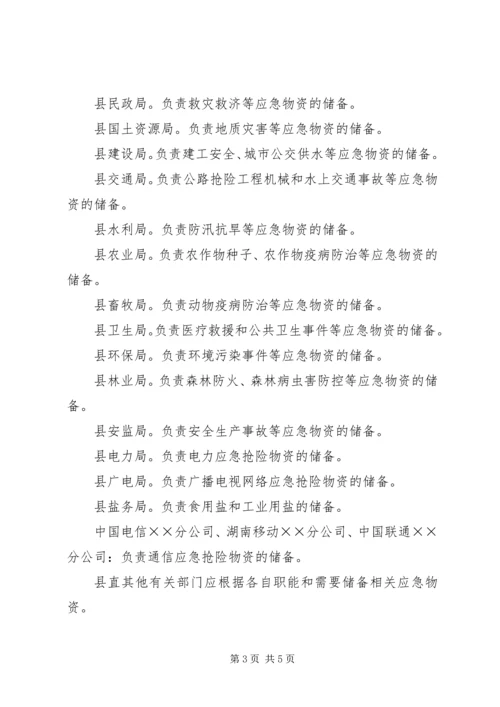 茶政办应急物资储备工作方案.docx