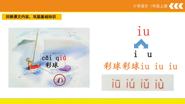 统编版语文一年级上册 汉语拼音 10 ao ou iu  课件
