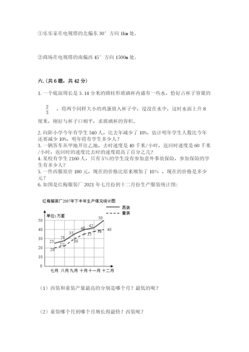 小学六年级数学摸底考试题含完整答案【夺冠系列】.docx