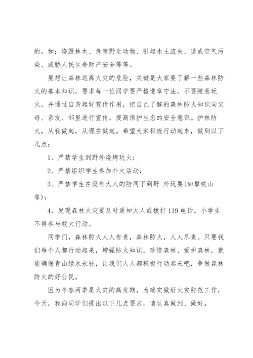 关注消防安全国旗下讲话稿优秀（10篇）素材.docx