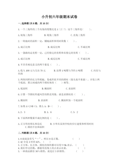 小升初六年级期末试卷精品（基础题）.docx