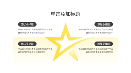 黄白色商务简约工作汇报PPT模板