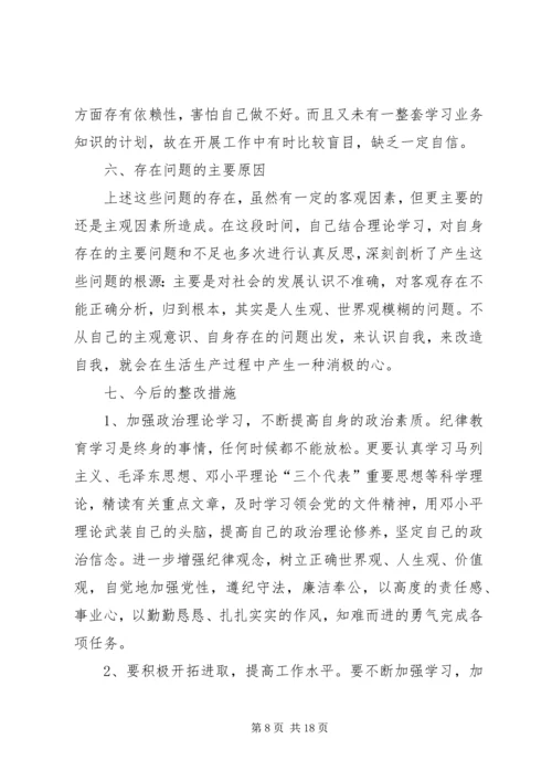 作风整顿剖析材料及整改措施.docx